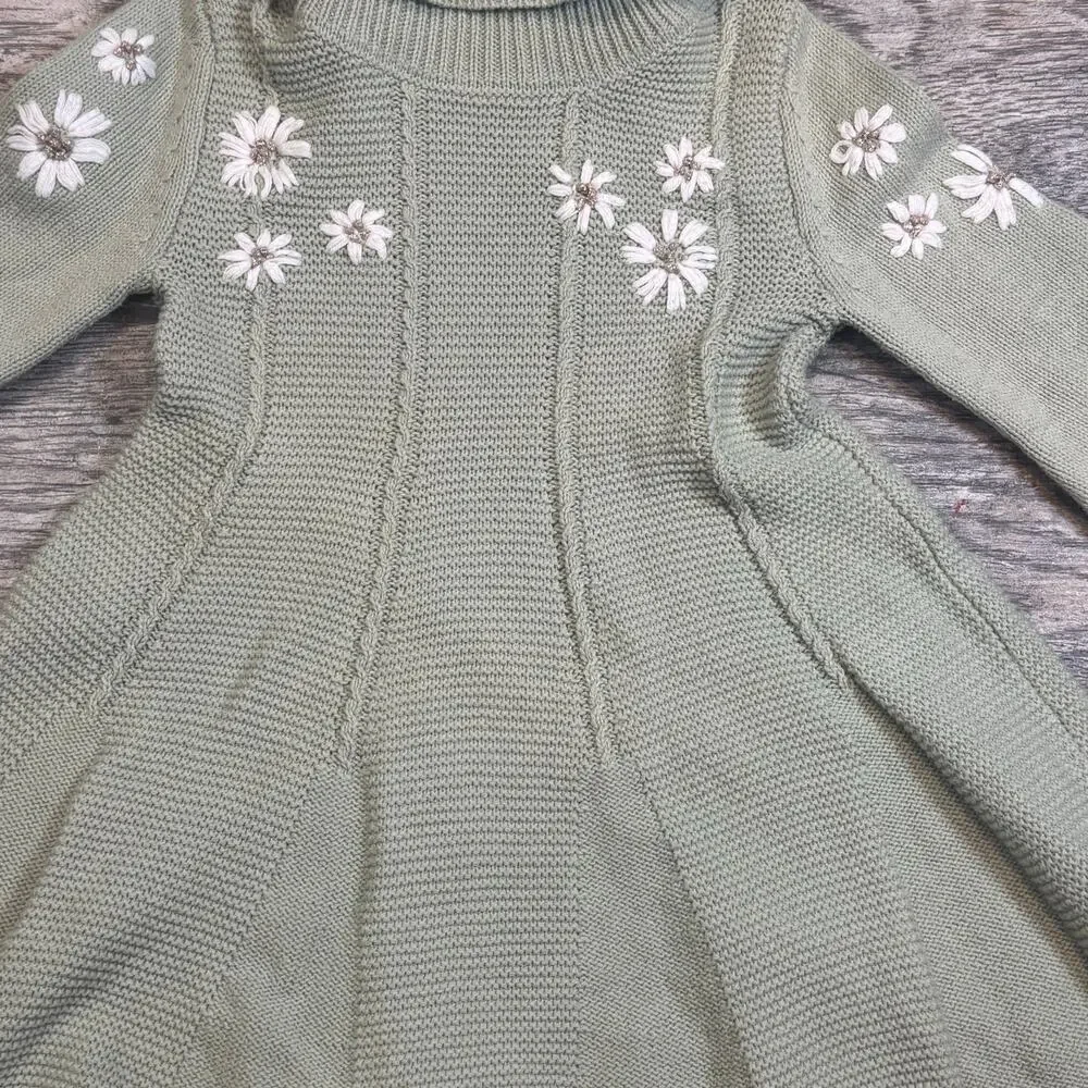 Cupcakes and Cashmere Turtleneck  A-line Sweater Dress Girls 2T - Picture 7 of 9
